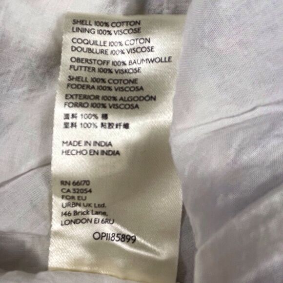 Anthropologie Blue and Cream Floral Midi Dress - Picture 12 of 16